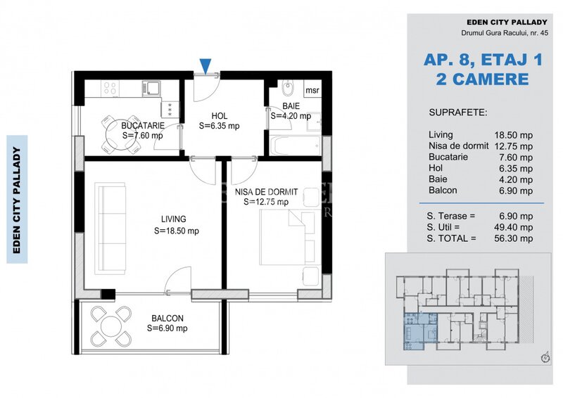 Titan, Pallady, 2 camere direct dezvoltator, finisaje premium.